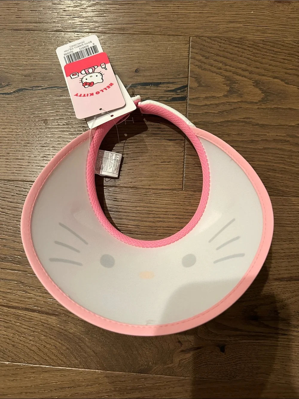 Hello Kitty Pink and White Kids Visor with Bow